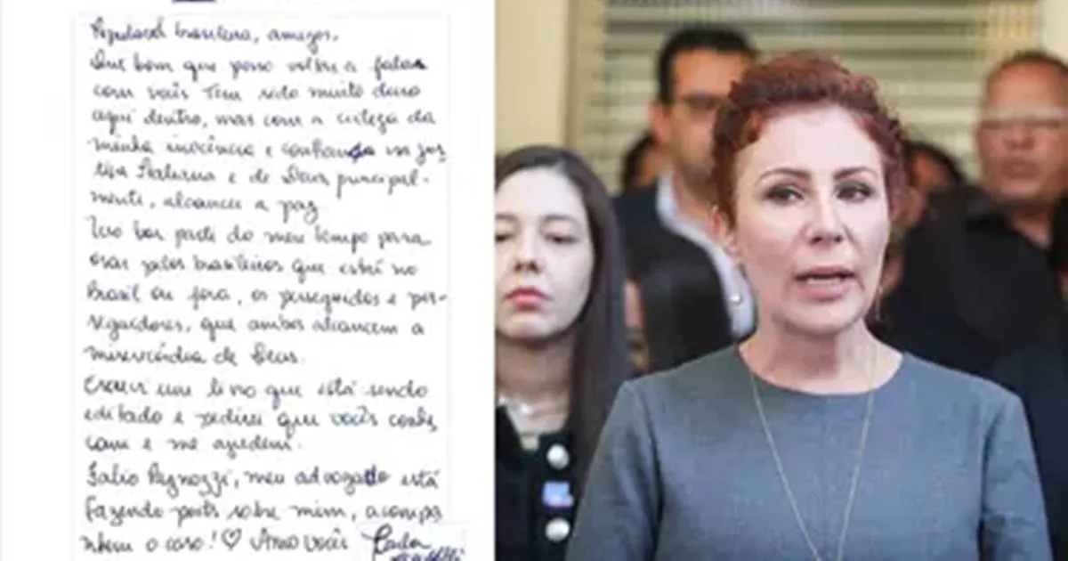'Certeza da minha inocência'; Presa na Itália, Carla Zambelli anuncia livro e divulga carta