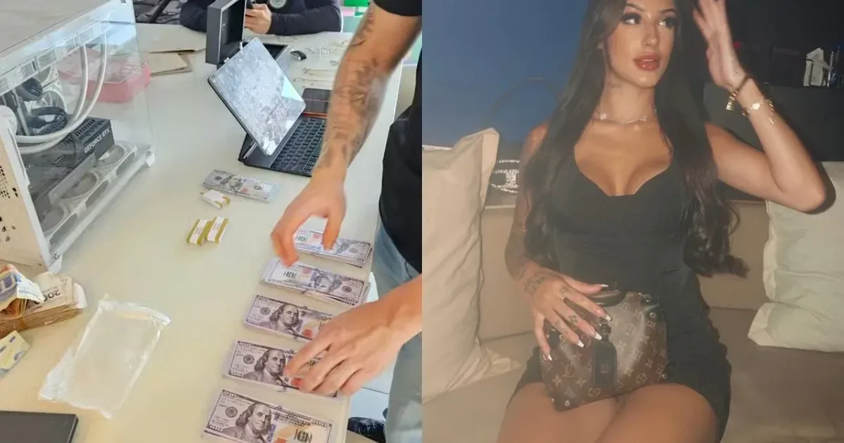 A Casa Caiu: Polícia invade mansão de Bia Miranda e apreende 40 mil dólares em notas falsas