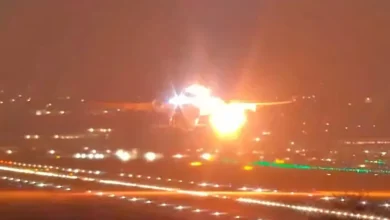 Motor de avião explode durante decolagem de avião do aeroporto de Guarulhos, SP