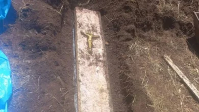 Caixão misterioso com cadáver dentro é localizado no quintal de casa em SC