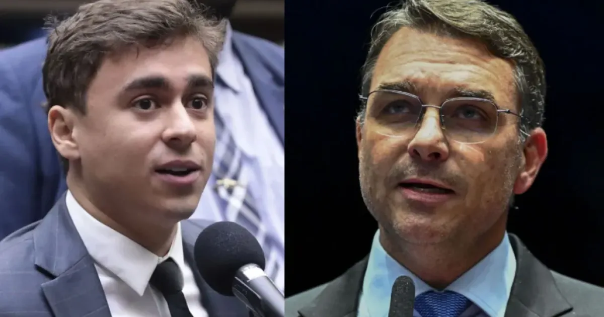 Durante entrevista, Flávio Bolsonaro manda recado a Nikolas