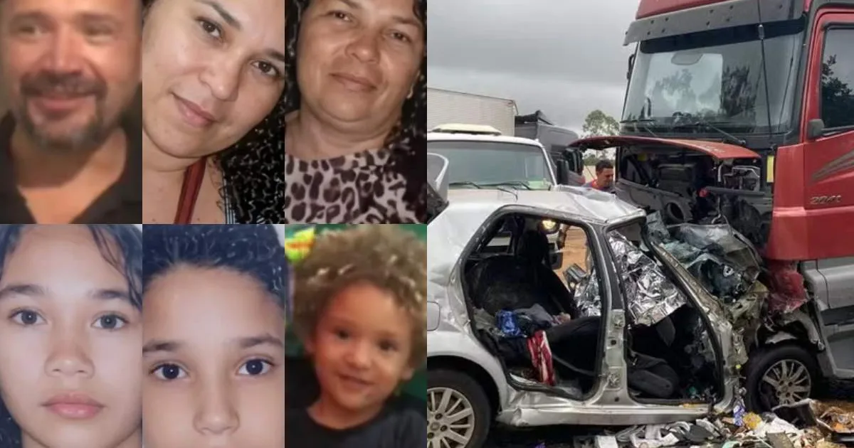 Família morre após grave acidente na BR-251