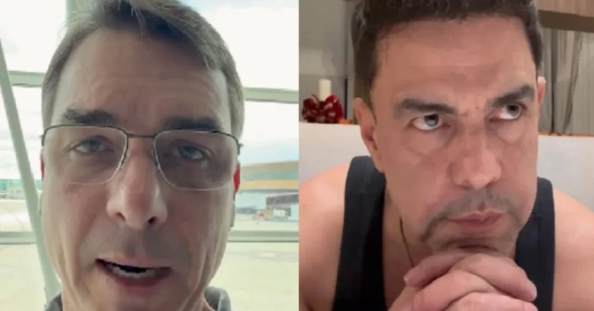 Flávio grava vídeo com Zezé e envia recado direto para Bolsonaro