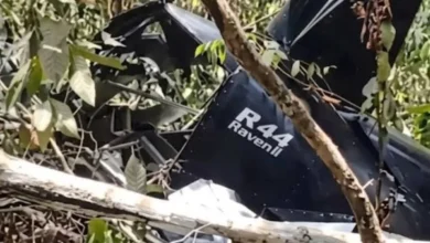 Helicóptero cai em mata deixando duas vítimas fatais e um sobrevivente