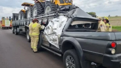 Homem perde a vida após colidir carro contra traseira de caminhão na BR-163