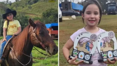 Morre Ana Júlia aos 9 anos de idade, após cair de cavalo
