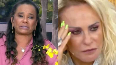 Solange Couto chora durante bate-papo com Ana Maria Braga, no Mais Você