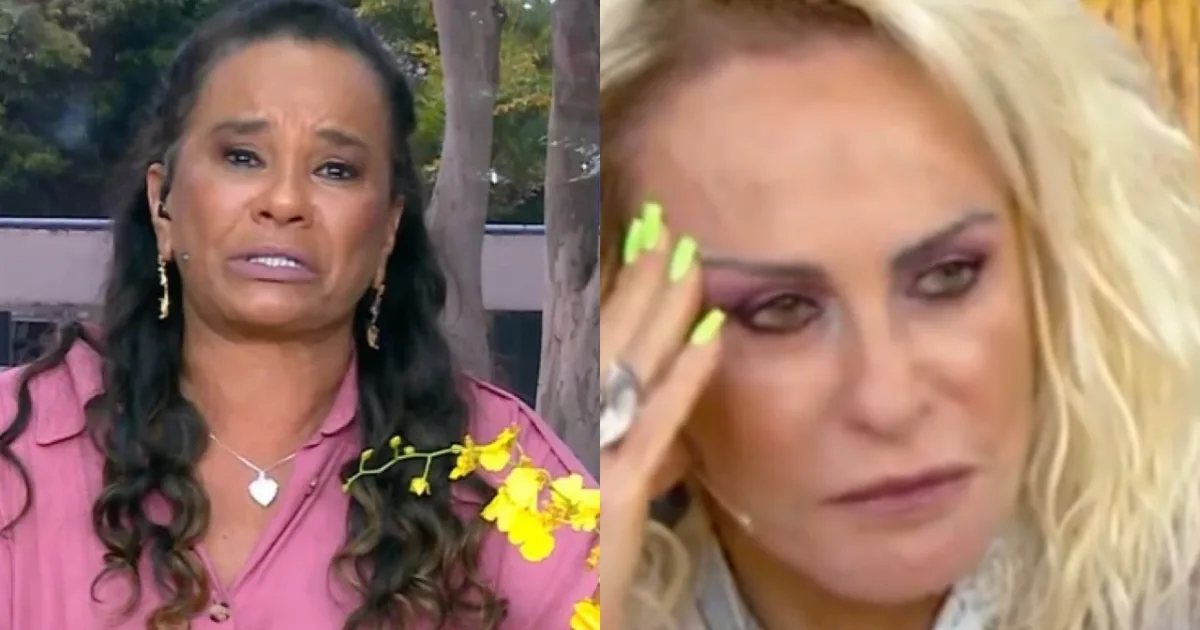 Solange Couto chora durante bate-papo com Ana Maria Braga, no Mais Você