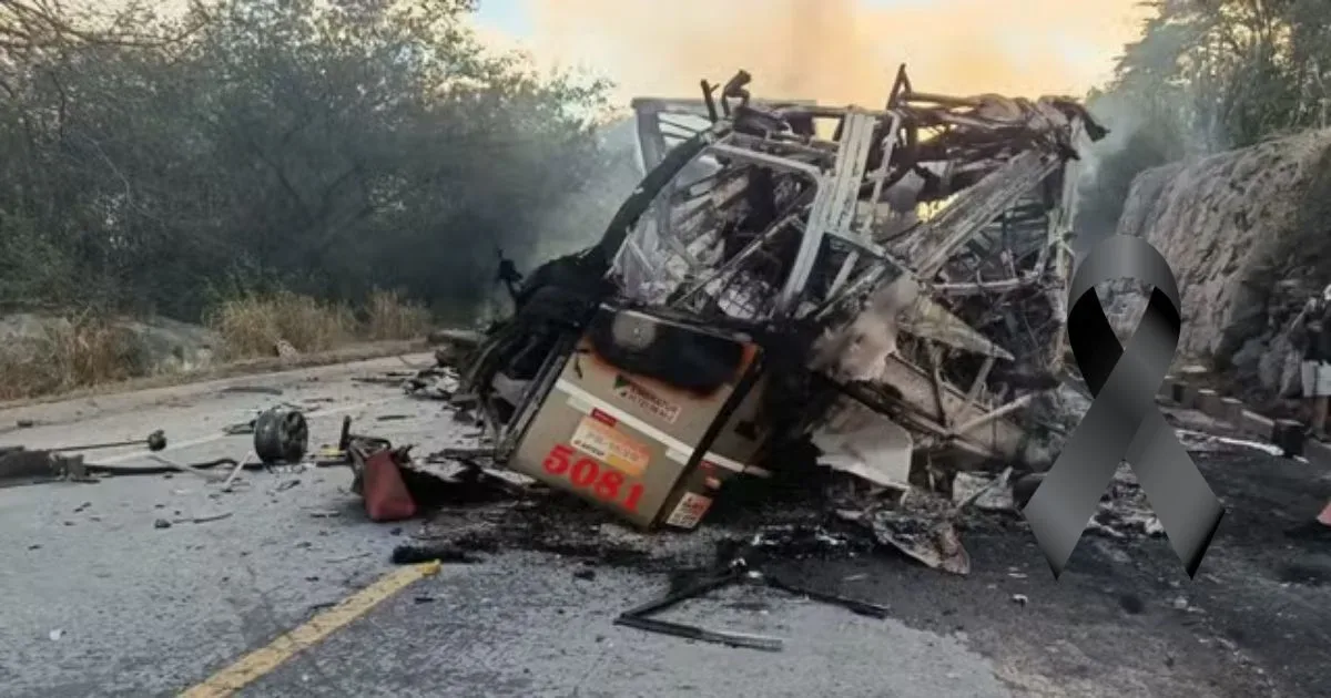 Acidente com ônibus e uma carreta deixa muitos mortos em rodovia