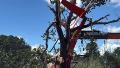 Helicóptero de Henrique e Juliano cai no Tocantins