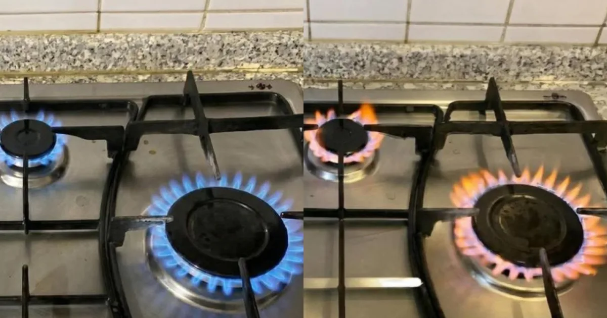 Qual é a diferença entre a chama azul e a vermelha? Entenda