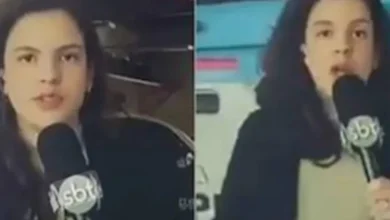 Repórter do SBT Rio é atropelada ao vivo