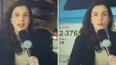 Urgente: Repórter do SBT é atropelada por viatura da PM durante transmissão ao vivo