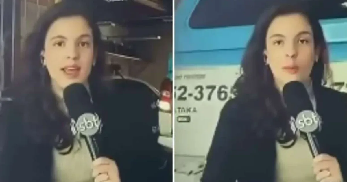 Urgente: Repórter do SBT é atropelada por viatura da PM durante transmissão ao vivo