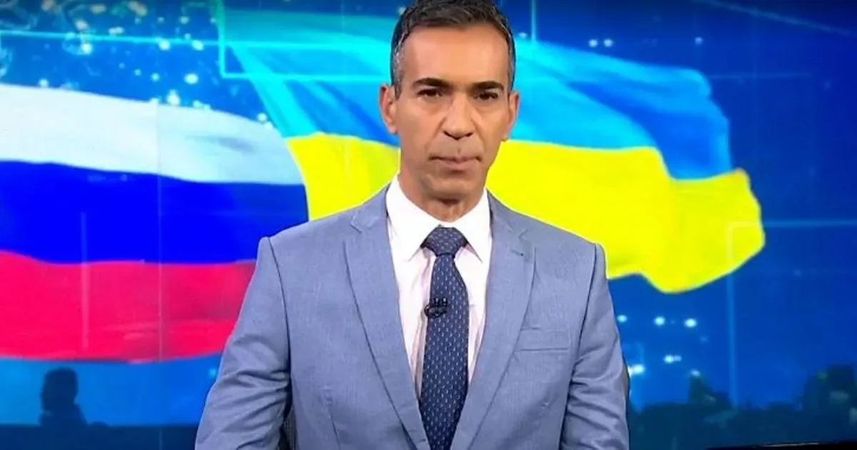 César Tralli informa nova escalada do conflito na Ucrânia e emociona telespectadores no Jornal Nacional