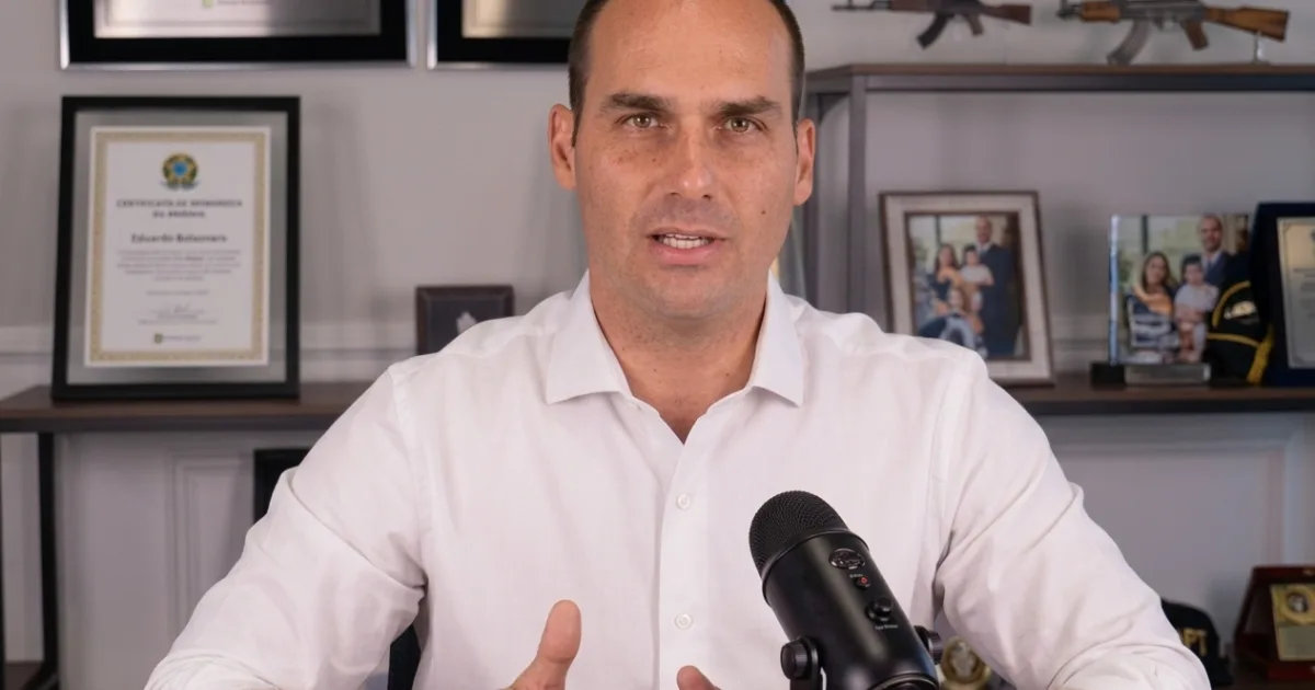 Eduardo Bolsonaro diz que condenação foi "jogo de cartas marcadas"
