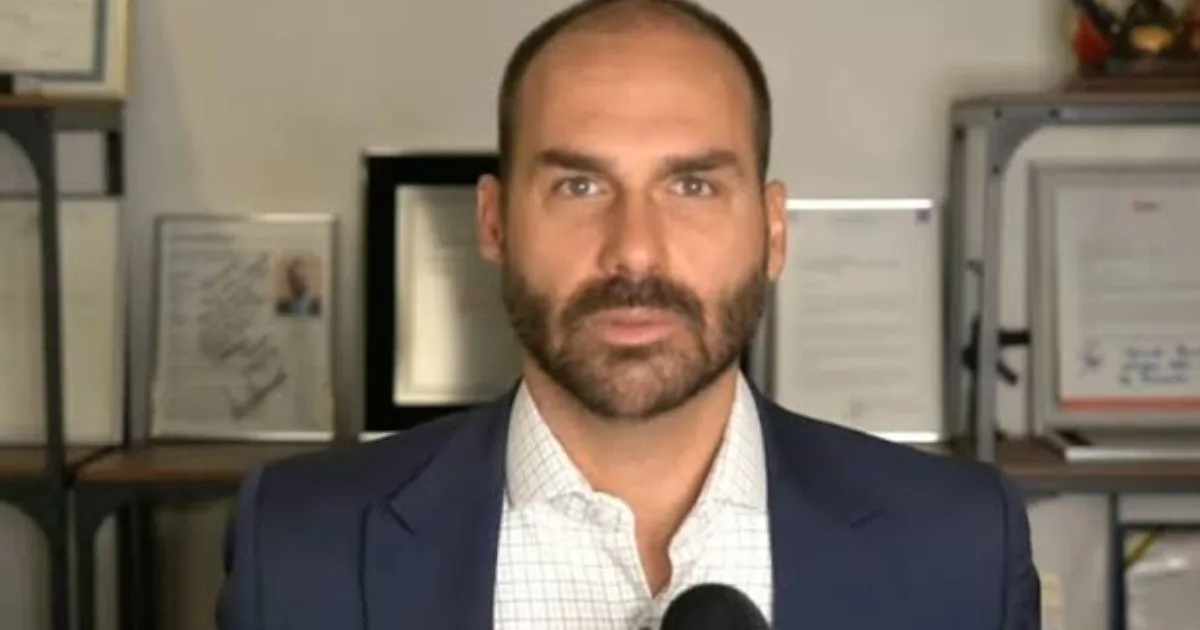 Eduardo Bolsonaro participa de reunião com senadores dos Estados Unidos