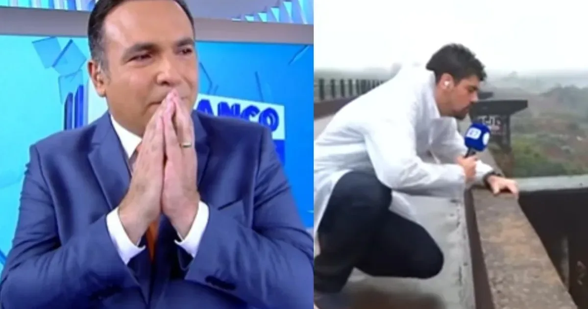 Imprevisto no jornalismo: Equipe da Record passa por momento de instabilidade durante cobertura ao vivo em SP