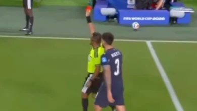 Lei Vini Jr é usada pela 1ª vez na Copa e expulsão chama atenção