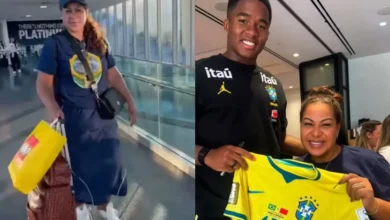 Mãe de Endrick deixa Copa e vai embora antes do filho jogar pelo Brasil