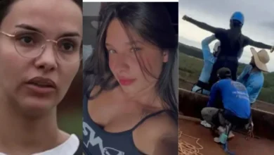 Maria Eduarda foi atendida por uma enfermeira logo após a queda de ponte