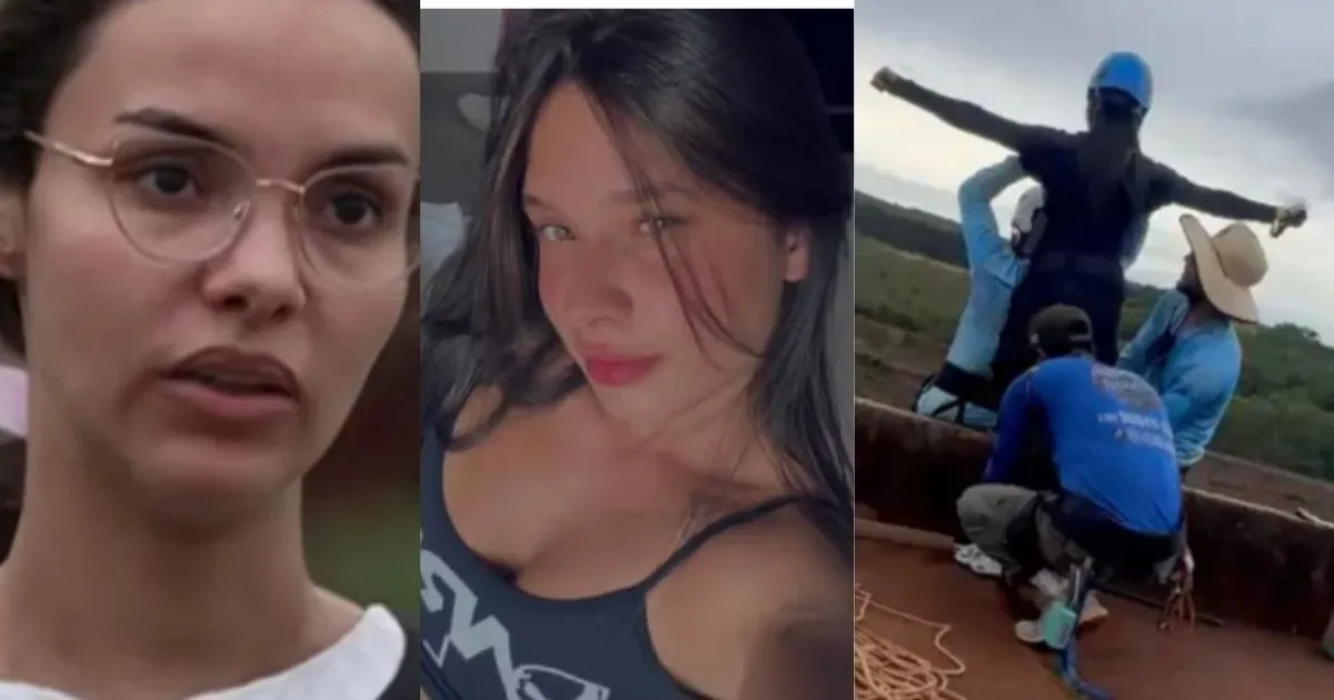 Maria Eduarda foi atendida por uma enfermeira logo após a queda de ponte