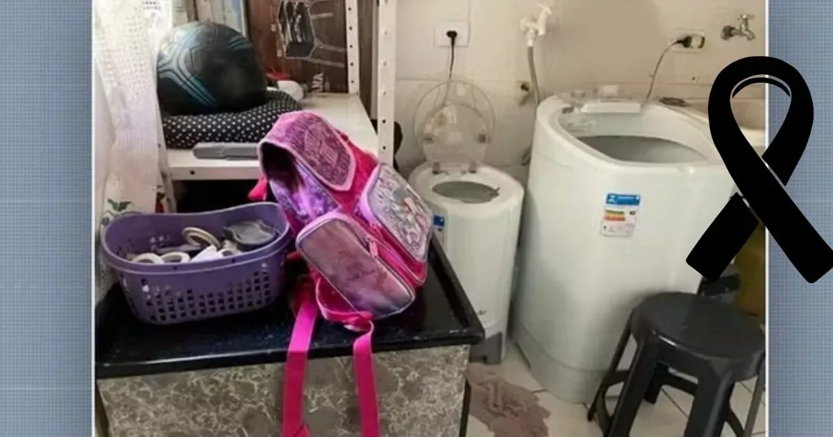 Menina de apenas 3 anos falece ao cair em máquina de lavar roupas