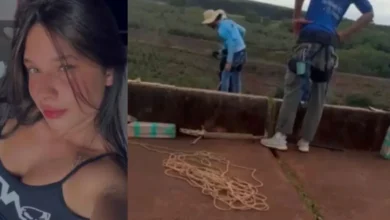 Noivo de jovem que faleceu ao saltar de ponte sem cordas passou mal