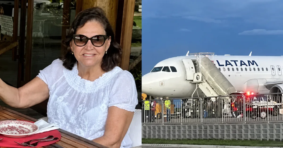 Polícia investiga caso de mulher que caiu de escada de avião como morte suspeita