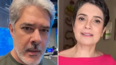 William Bonner fica de boca aberta ao escutar revelação de Sandra Annenberg em rede nacional: ‘Fala sério’