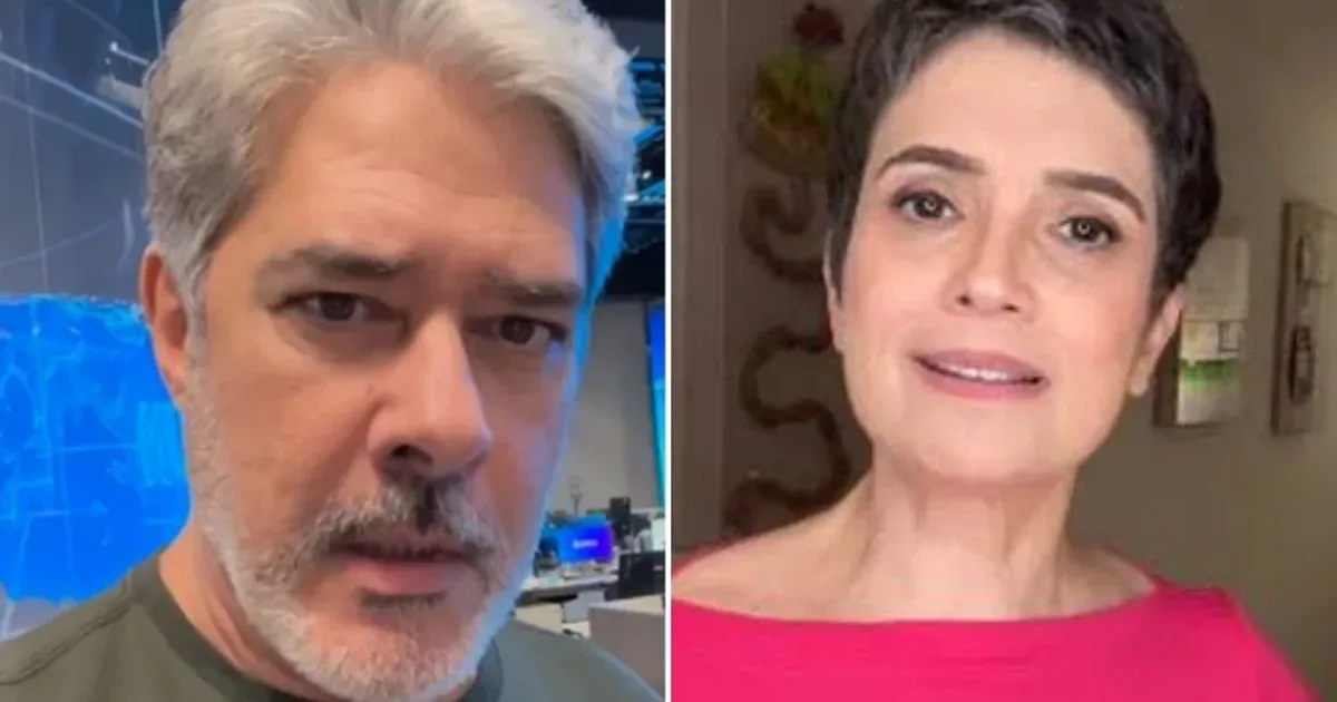 William Bonner fica de boca aberta ao escutar revelação de Sandra Annenberg em rede nacional: ‘Fala sério’