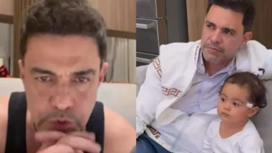 Zezé Di Camargo publica foto da filha após cirurgia no rosto