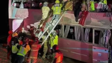 Acidente com ônibus termina com 40 vítimas fatais