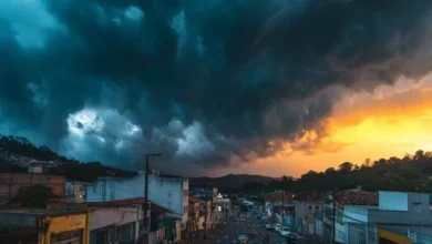 Alerta laranja do Inmet deixa Sul de Santa Catarina em atenção por tempestade em Criciúma