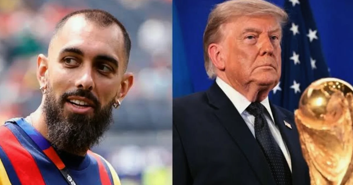Após declaração polêmica, Borja Iglesias tem encontro com Trump na premiação