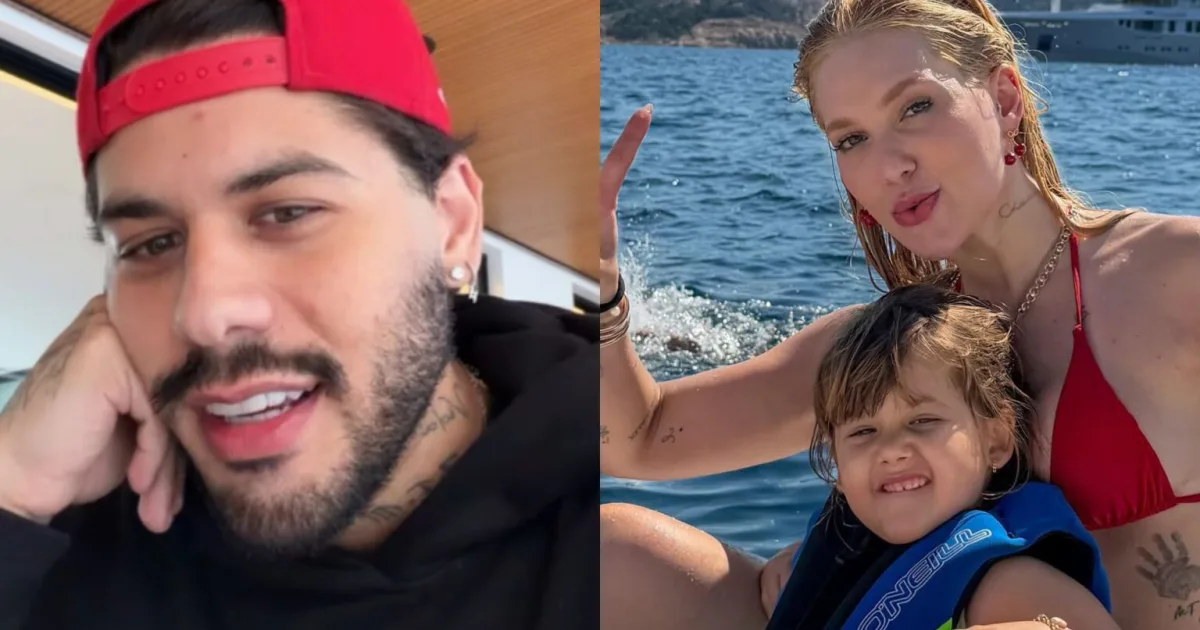 Após fotos de Virginia na Itália, Zé Felipe comenta viagem dos filhos