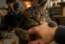 As mordidas do seu gato podem ser um pedido de ajuda