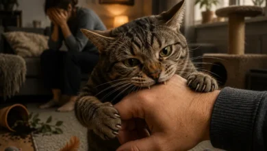 As mordidas do seu gato podem ser um pedido de ajuda