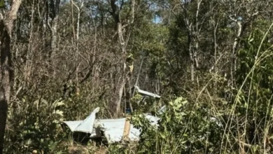 Avião cai em área rural de Palmas e deixa duas pessoas sem vida