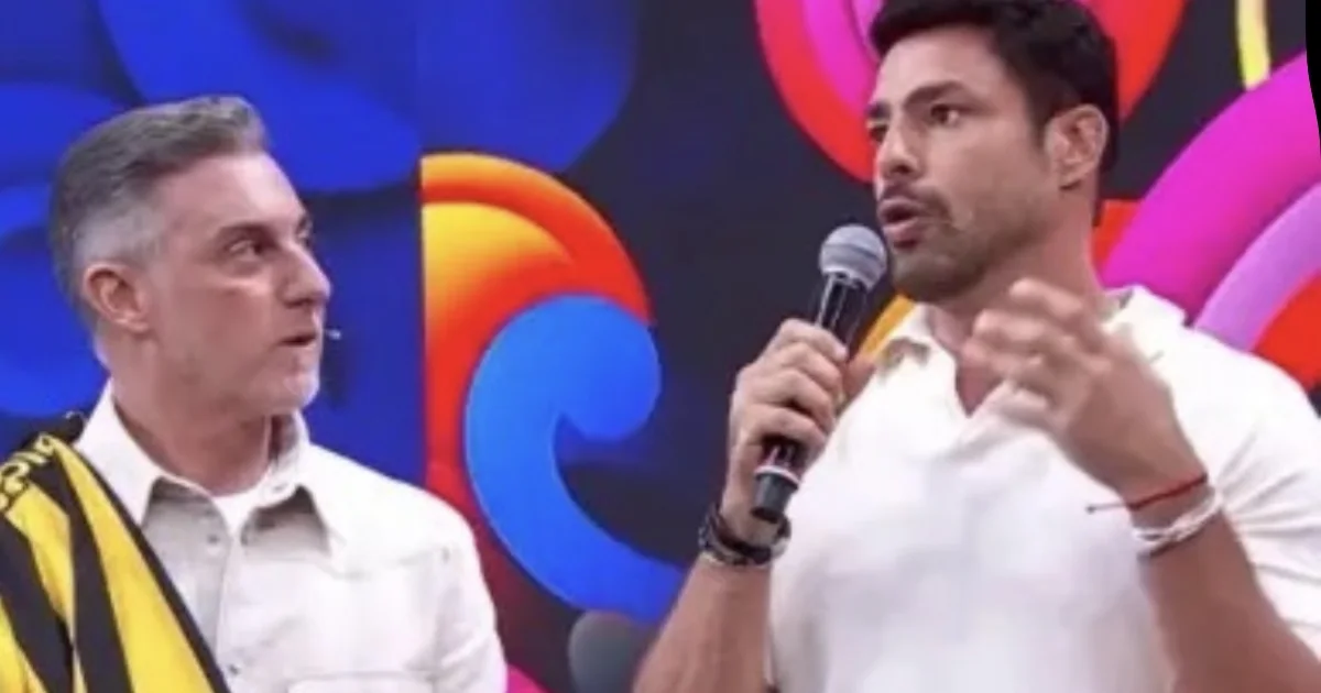 Cauã Reymond e o momento de tensão no Domingão com Huck