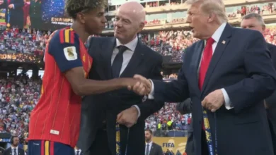 Craque da Espanha "encara" Donald Trump na final da Copa e reação viraliza