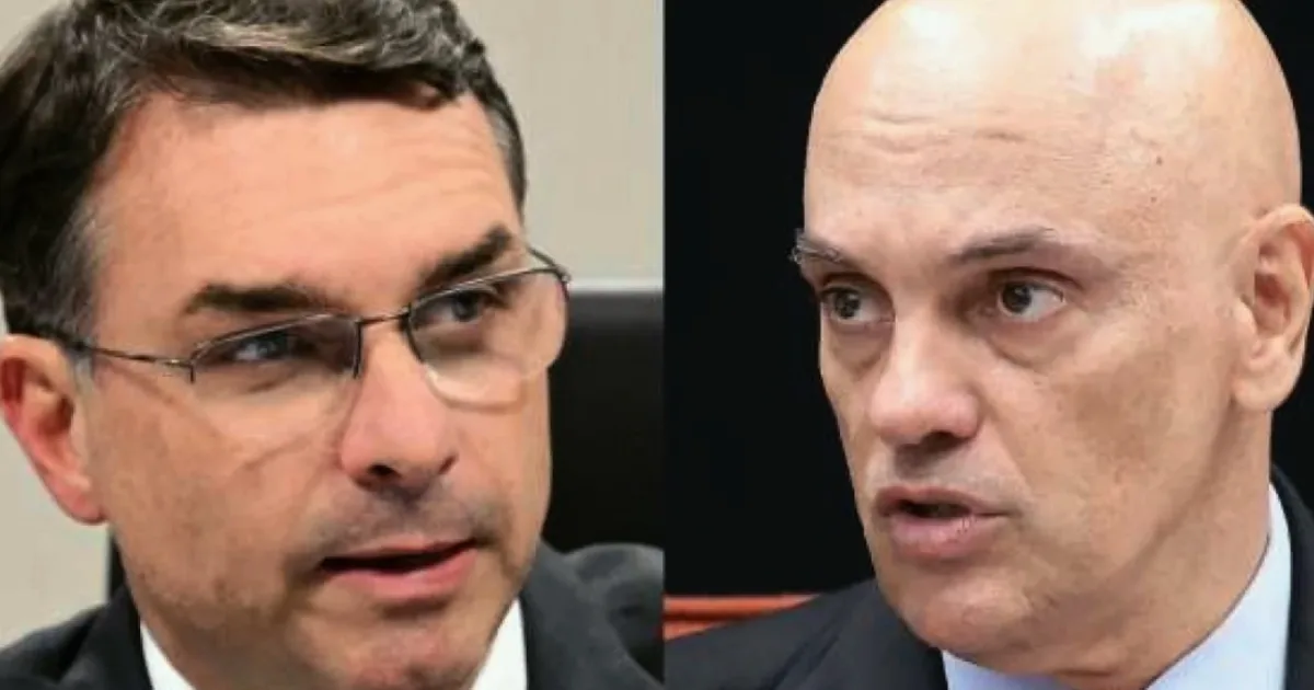 Decisão de Moraes provoca reação de Flávio Bolsonaro