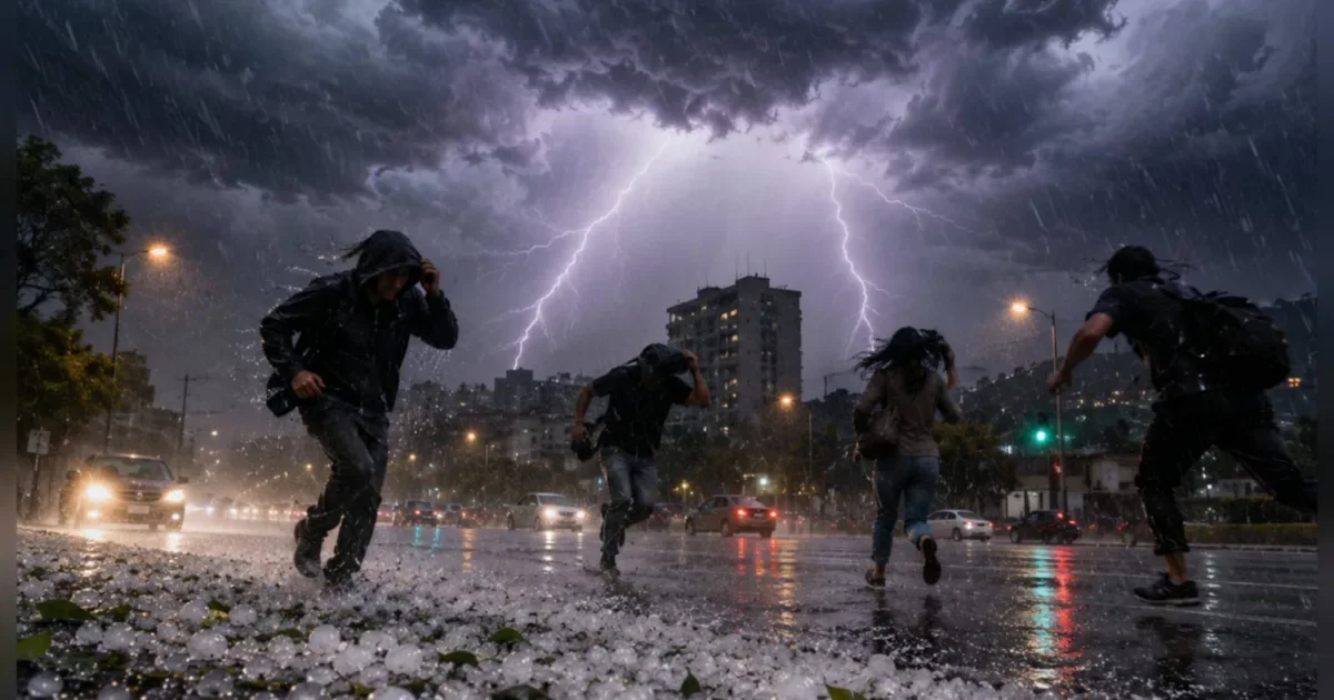 Defesa Civil faz alerta para tempestades com granizo