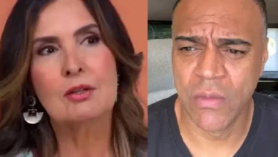 Durante programa, Denílson se retrata com Fátima Bernardes por quebra de protocolo na TV