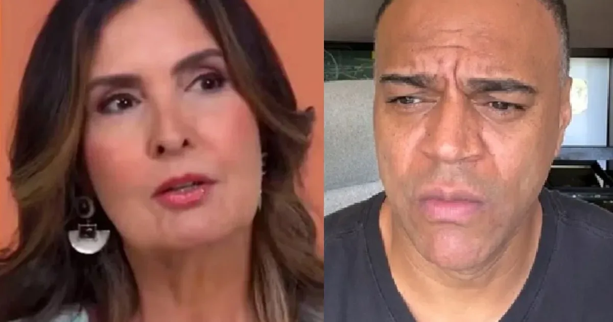 Durante programa, Denílson se retrata com Fátima Bernardes por quebra de protocolo na TV