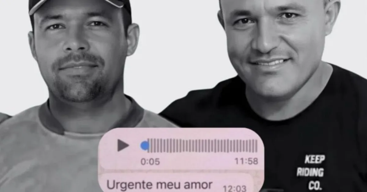 Empresário manda áudios para a esposa pouco antes de perder a vida ao lado do irmão