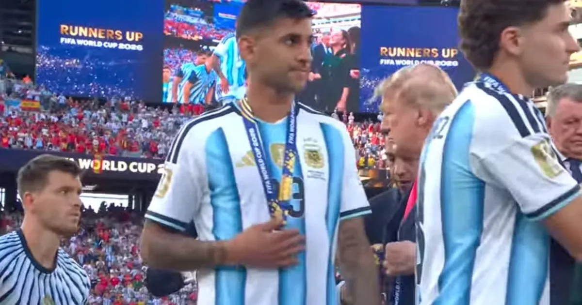 Foi assim que o jogador da Argentina reagiu diante de Donald Trump