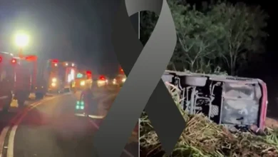 Grave acidente com ônibus paraguaio em Santa Catarina mobiliza equipes de resgate na SC-492