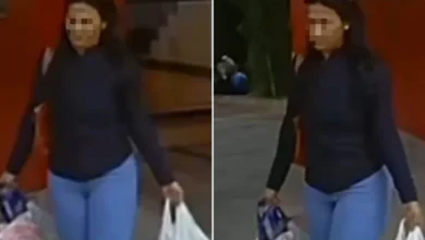 Imagens mostram suspeita deixando prédio após morte de casal em BH