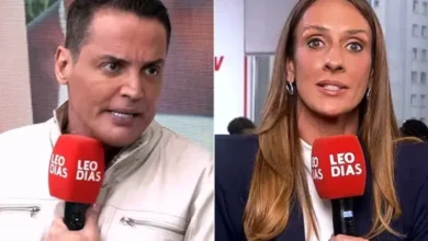 Leo Dias e Monique Arruda protagonizam discussão ao vivo sobre cobertura de celebridades